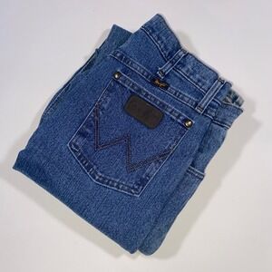 Wrangler Mens Advanced Comfort Regular Fit Jeans 34x36 Blue Denim 47MACMT